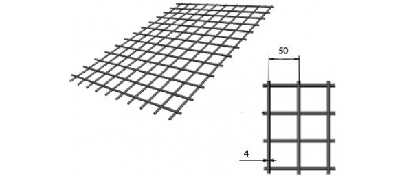 Сетка сварная (дорожная) 50х50х4мм 1х2м купить с доставкой в Вороново